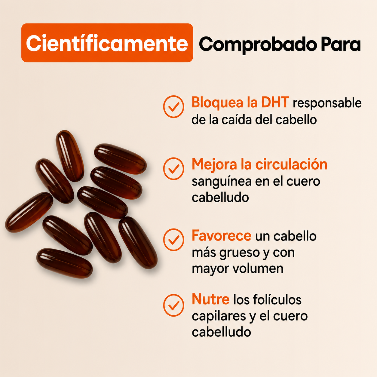 Raizen Max - Detiene la Caída del Pelo y Estimula el Crecimiento de Raíz.